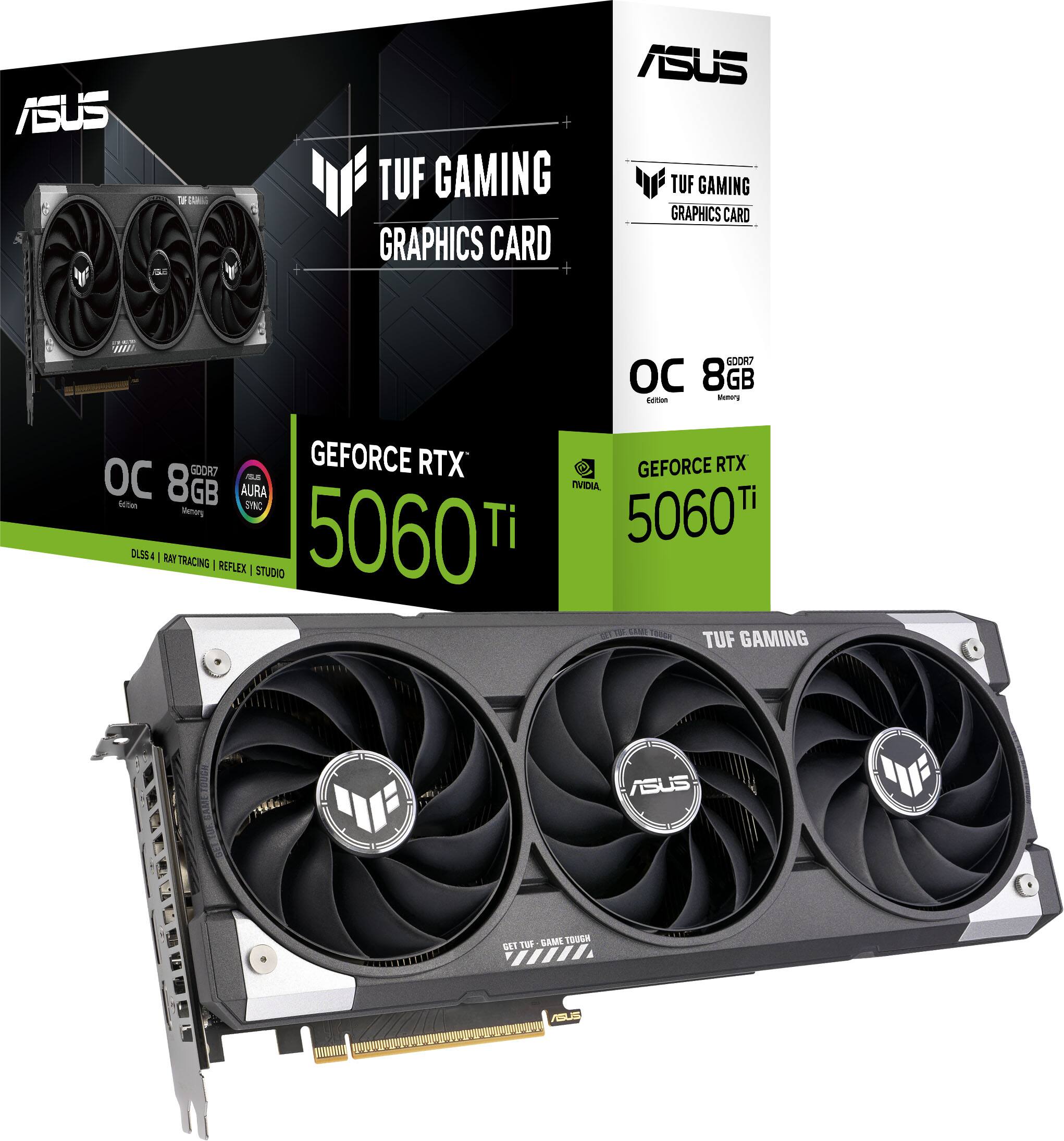 ASUS TUF GAMING GRAPHICS CARD OC 8 GB - Bory GOOR GEFORCE RTX OC - Stan 8GB AURA Scream 5060 Ti DUSS - RAT TRACING I REPLEX I STUDIO GEFORCE RTX VDI Ti 5060 LUP TUF GAMING ASUS SAML TO ET L96 HI nO