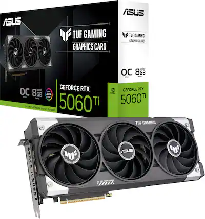 ASUS TUF Gaming NVIDIA GeForce RTX 5060 Ti OC Edition 8GB GDDR7 ASUS TUF Gaming NVIDIA GeForce RTX 5060 Ti OC Edition 8GB GDDR7