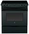 GE - 4.4 Cu. Ft. Self-Cleaning Slide-In Electric Convection Range - Black-Front_Standard