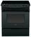 Front. GE - 4.4 Cu. Ft. Self-Cleaning Slide-In Electric Convection Range - Black.