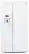 Front Standard. GE - 25.9 Cu. Ft. Frost-Free Side-by-Side Refrigerator with Thru-the-Door Ice and Water - High Gloss White.