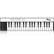 Front. IK Multimedia - iRig Keys with Lightning - Black/White.