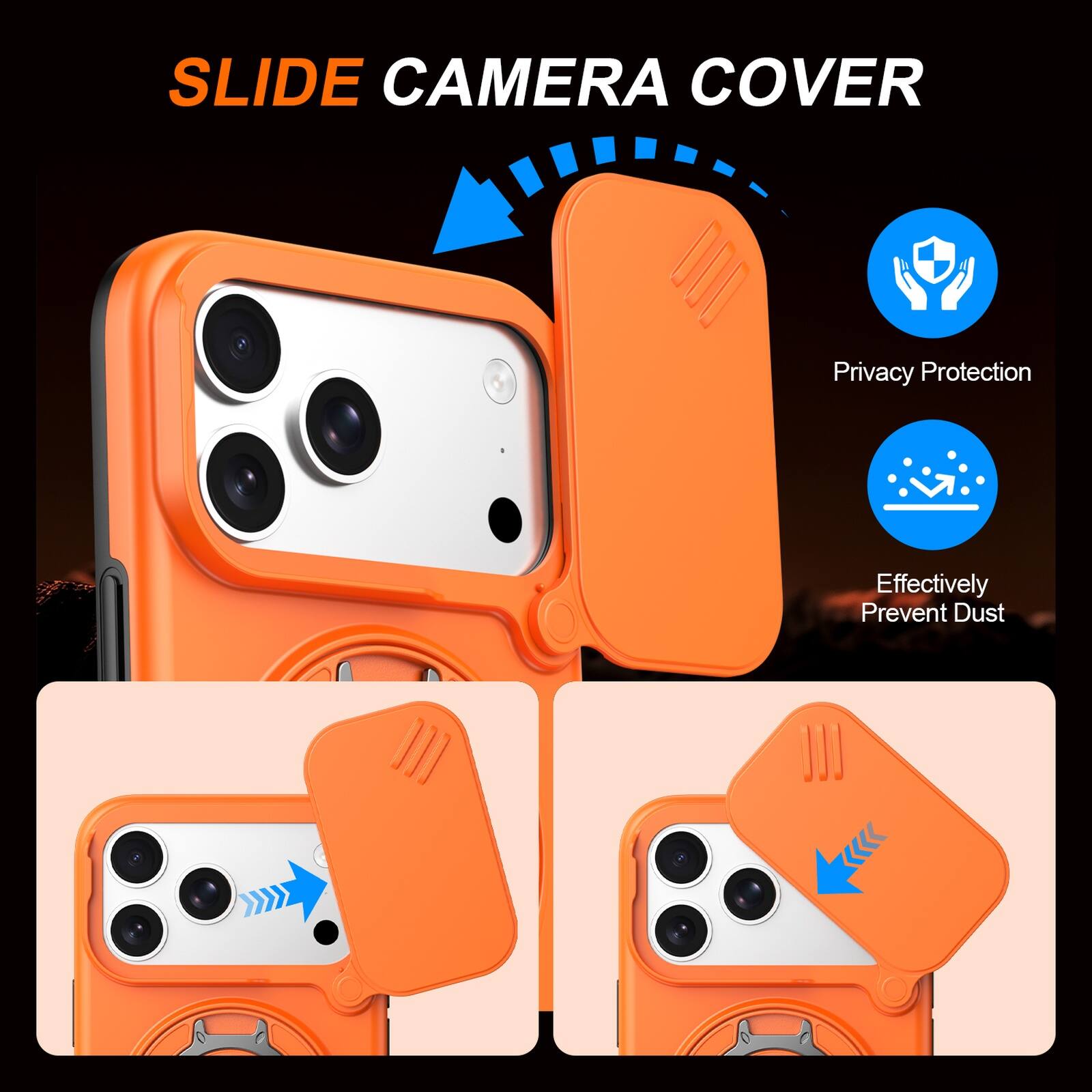 SLIDE CAMERA COVER  
Privacy Protection  
Effectively Prevent Dust