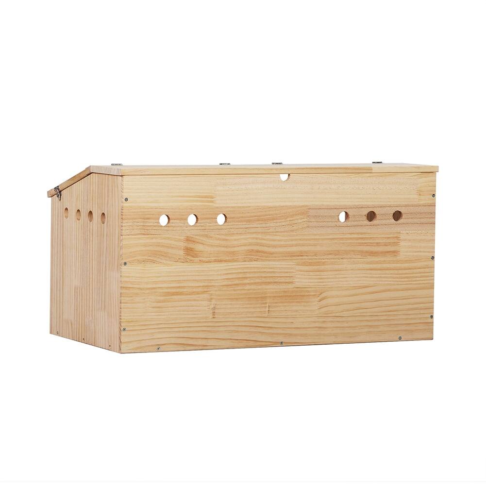 Angle. Pefilos - 31" Wooden Hamster Cage for Small Animals House, Acrylic Hutch for Dwarf Hamster, Guinea Pig, Chinchilla.
