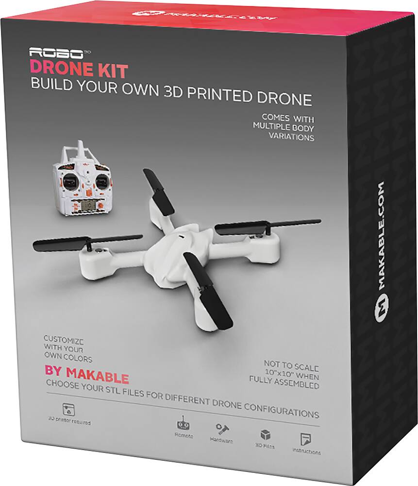 Best Buy Robo 3D Quadcopter 3D Drone Print Kit Pack 00 0733 KIT