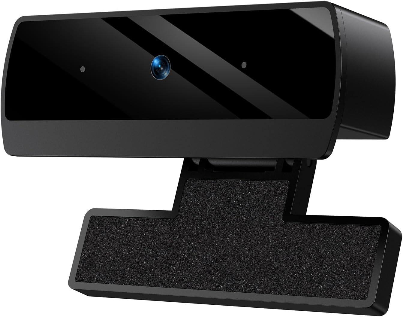 Front. Core Tech - Full HD 1080p USB Webcam with Dual Noise-Reducing Microphones, 78° Wide-Angle Lens and Low-Light Correction - Black.