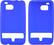 Alt View Standard 1. Fosmon - Bundle Silicone Skin for HTC Thunderbolt Mobile Phones - Blue.