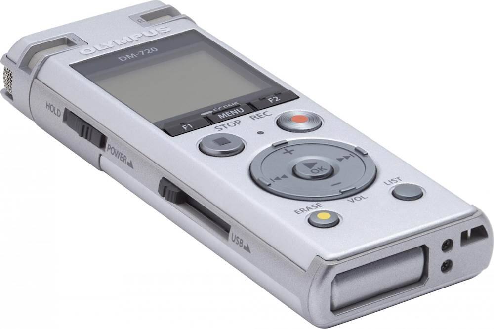Alt View 15. Olympus - Digital Voice Recorder - Silver.