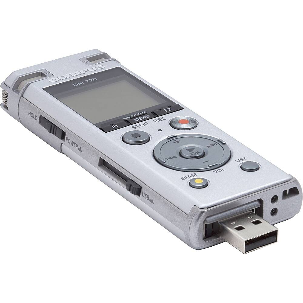 Alt View 22. Olympus - Digital Voice Recorder - Silver.