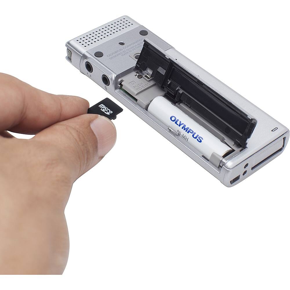 Alt View 26. Olympus - Digital Voice Recorder - Silver.