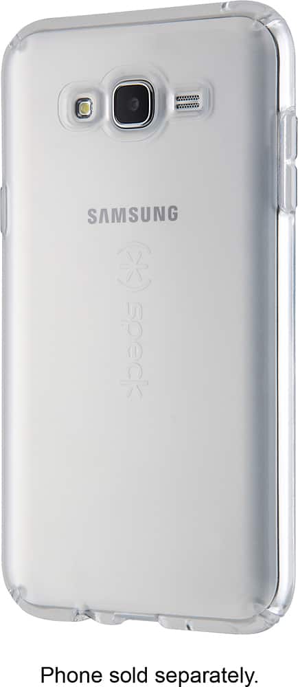 Front. Speck - CandyShell Clear Case for Samsung Galaxy J7 - Clear.