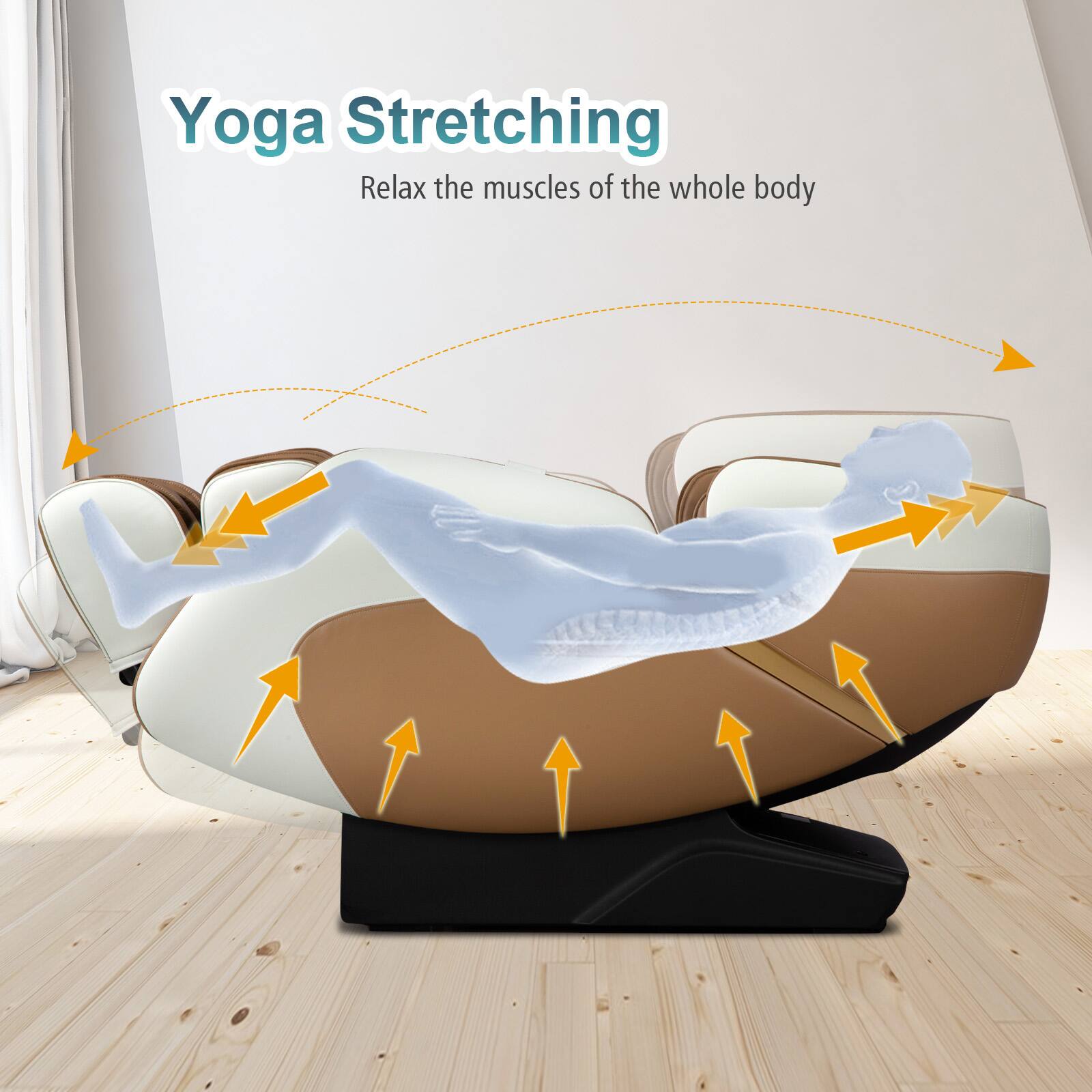 Yoga Stretching  
Relax the muscles of the whole body