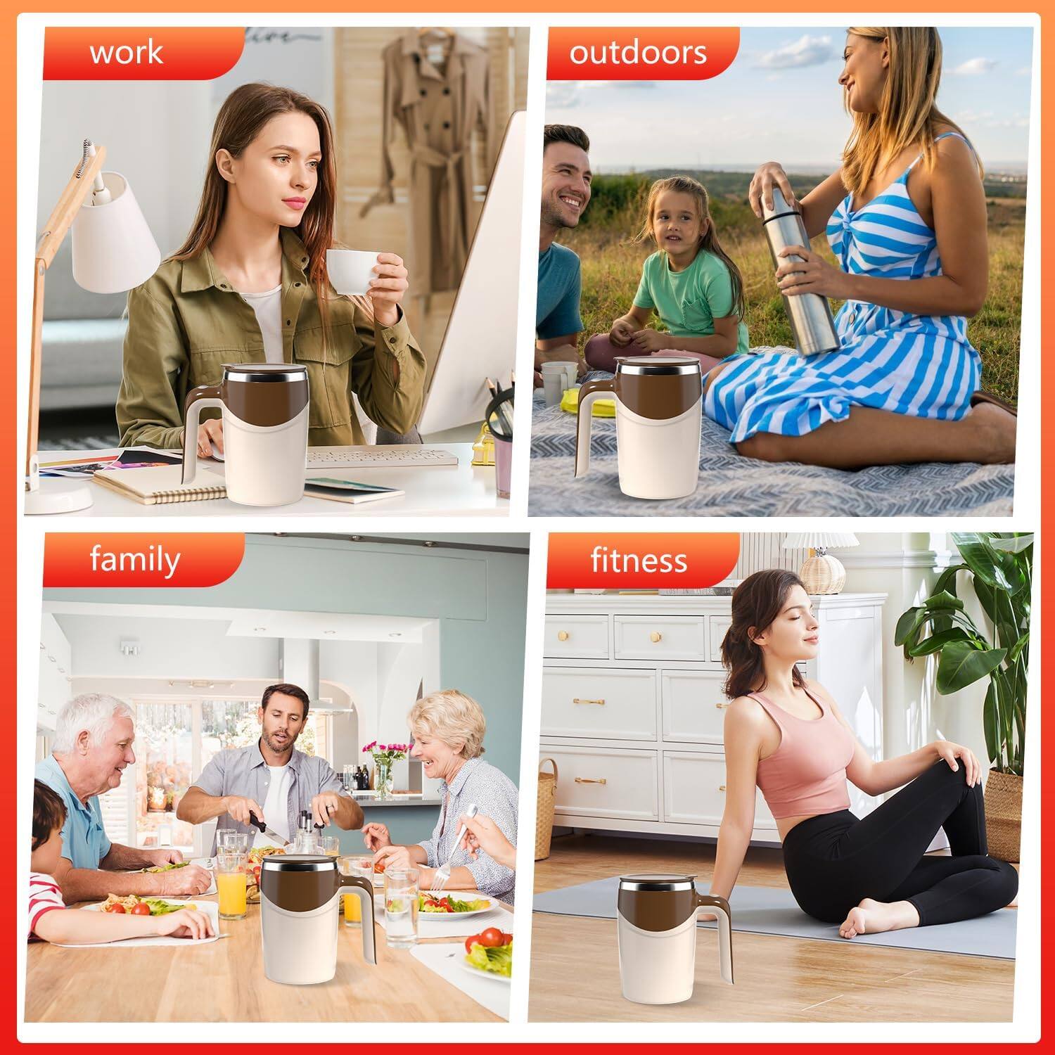 - work
- outdoors
- family
- fitness