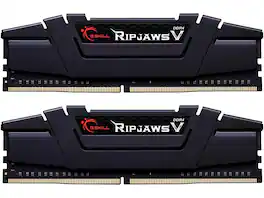 G.SKILL - Refurbished Excellent - Ripjaws V Series 32GB (2 x 16GB) 288-Pin PC RAM DDR4 4400 (PC4 35200) Desktop Memory Model F4-4400C19D-32GVK - Black