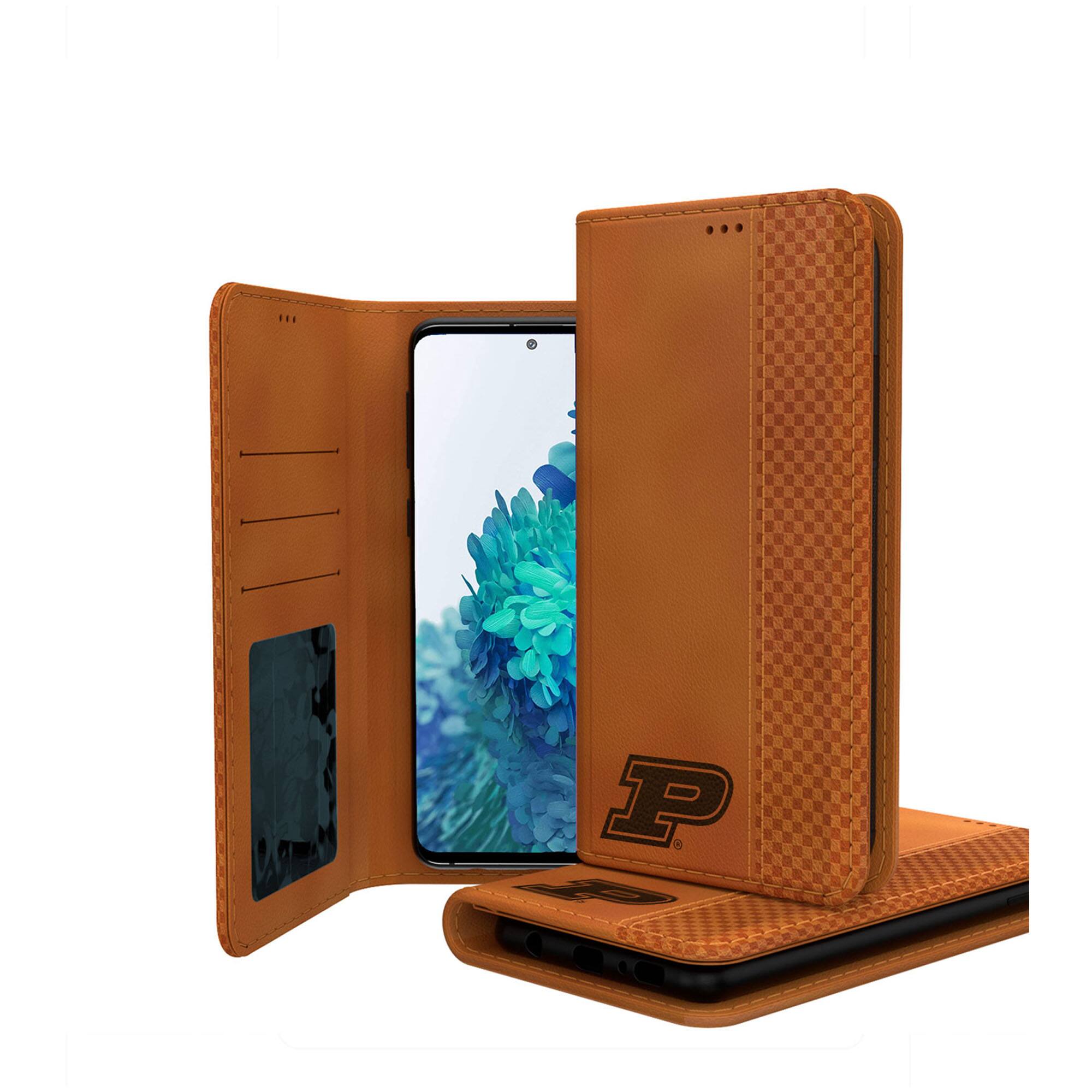 Alt View 3. Keyscaper - Purdue Boilermakers Galaxy Burn Design Folio Case - S25 Ultra - Multicolor.