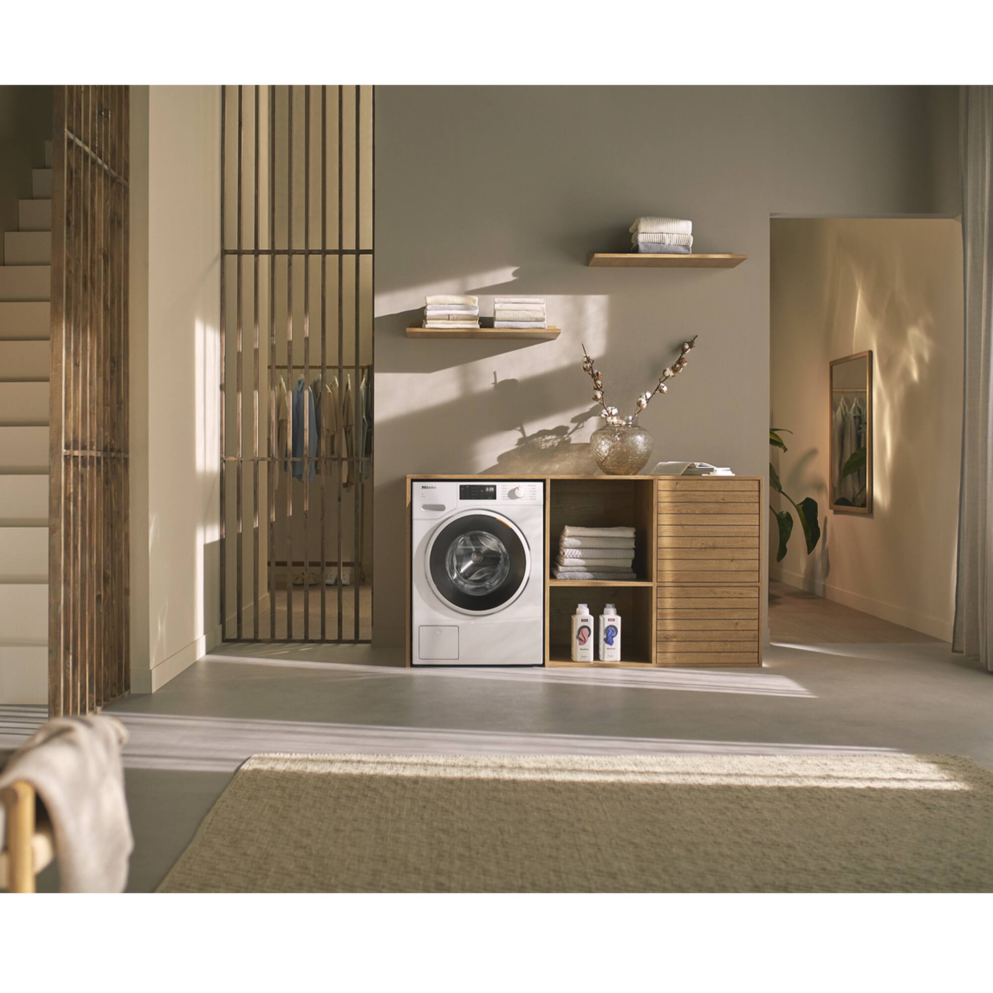 Alt View 3. Miele - Miele WXC280WCS 24" Front Load 2.26 Capacity SoftSteam Direct Sensor Controls  Washing Machine - Lotus White.