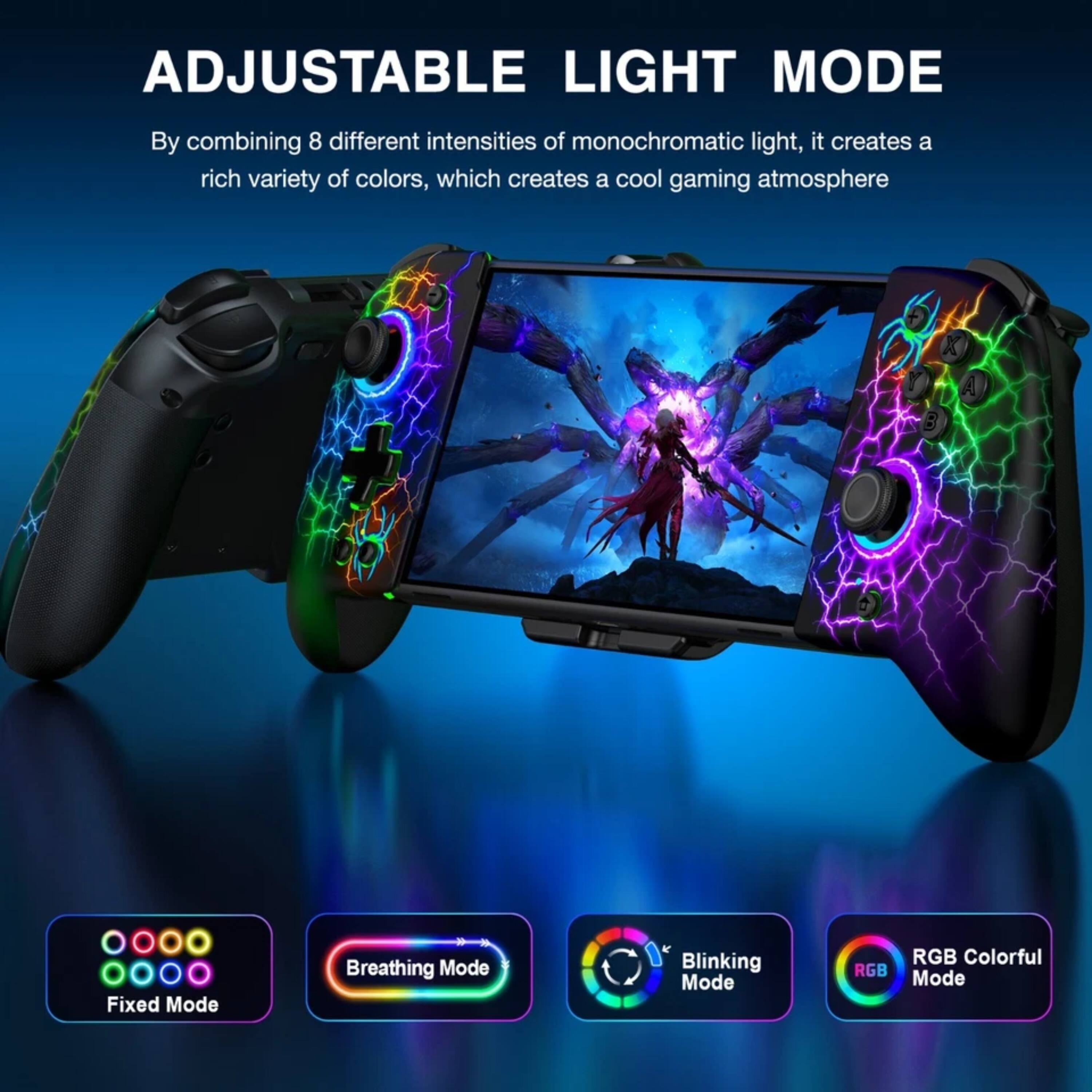 ADJUSTABLE LIGHT MODE

By combining 8 different intensities of monochromatic light, it creates a rich variety of colors, which creates a cool gaming atmosphere

- Fixed Mode
- Breathing Mode
- Blinking Mode
- RGB Colorful Mode