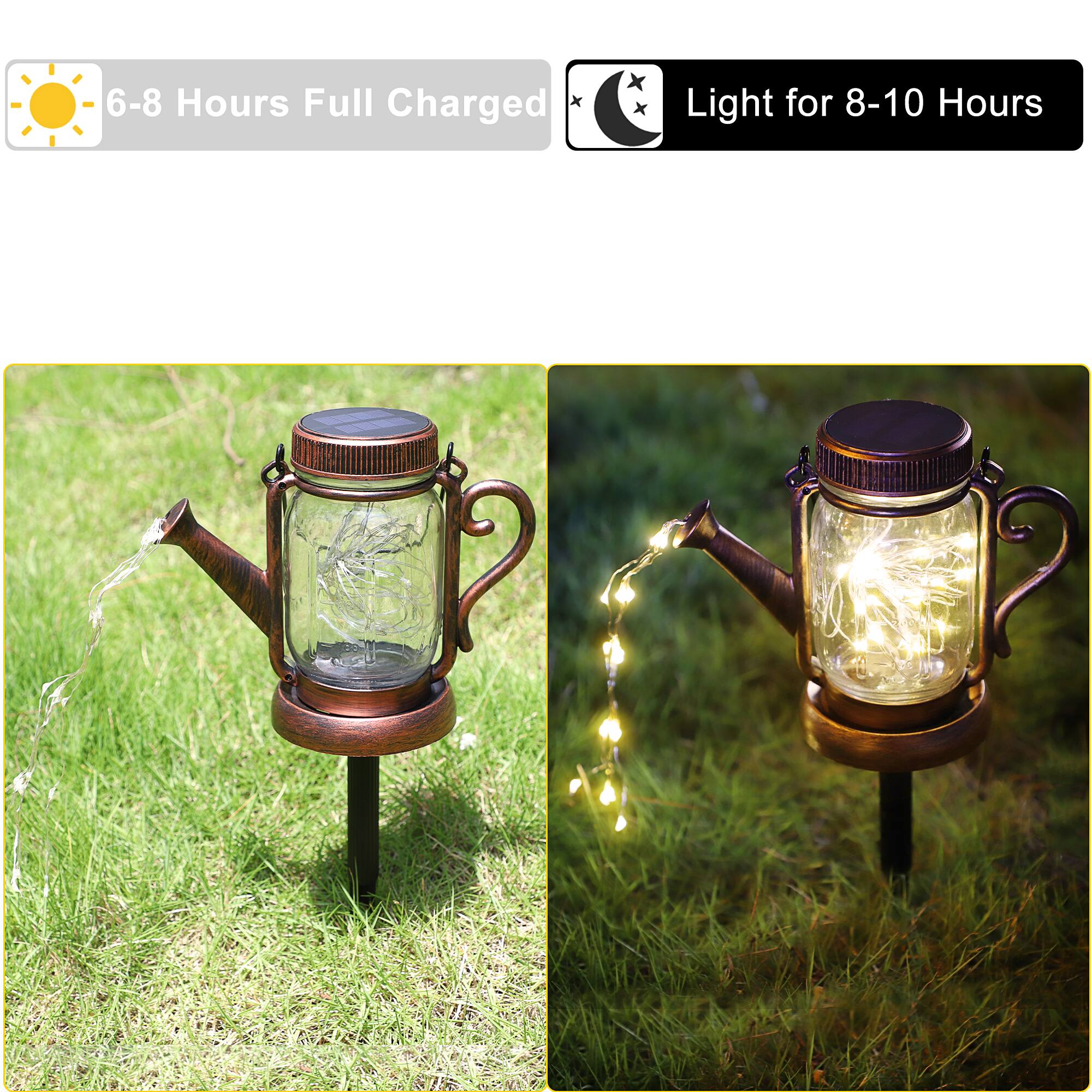 6-8 Hours Full Charged  
Light for 8-10 Hours