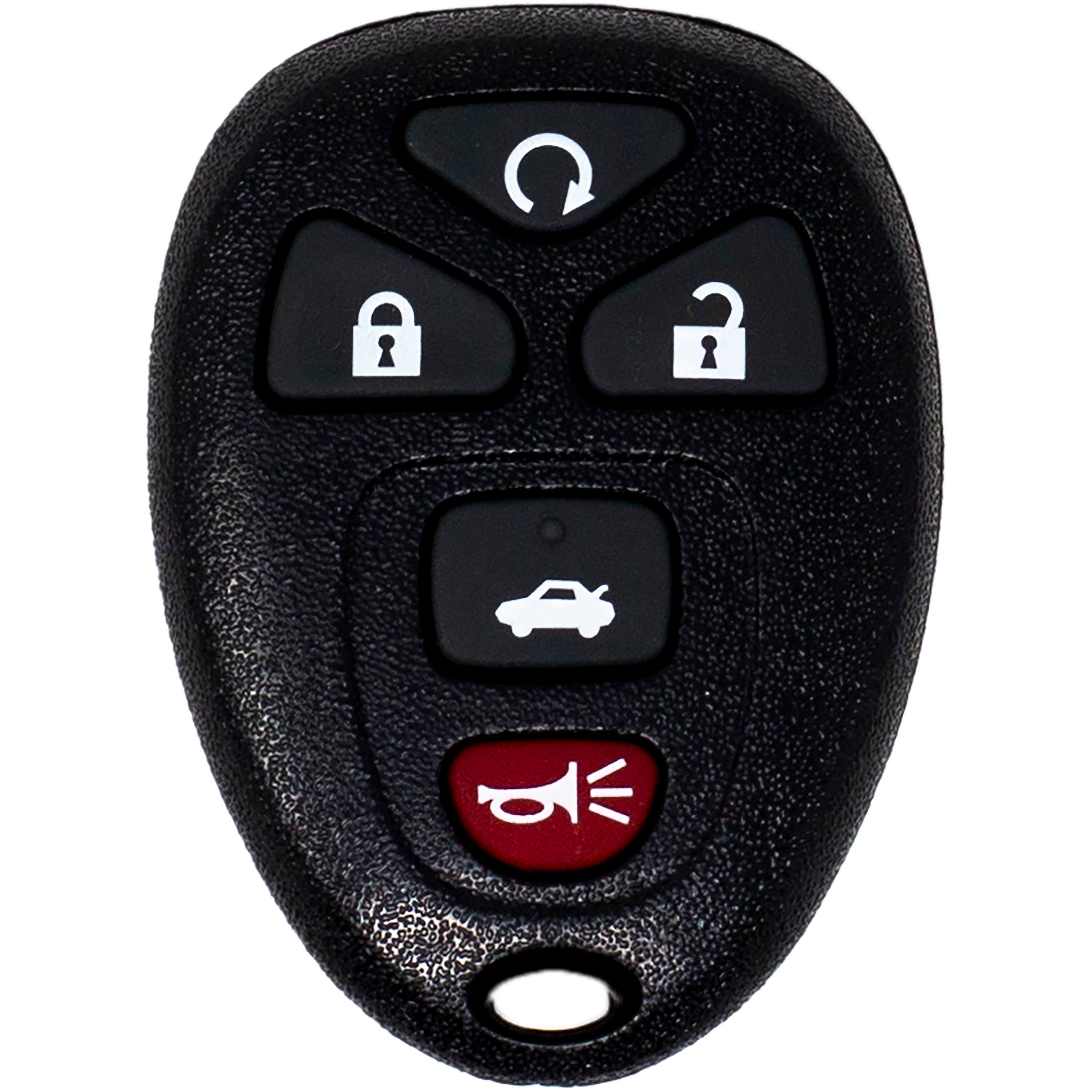 Back. Car Keys Express - Car Keys Express Replacement GM Remote - 5 Buttons (Lock, Unlock, Panic, Trunk, and Remote Start) Includes programmer - Black.