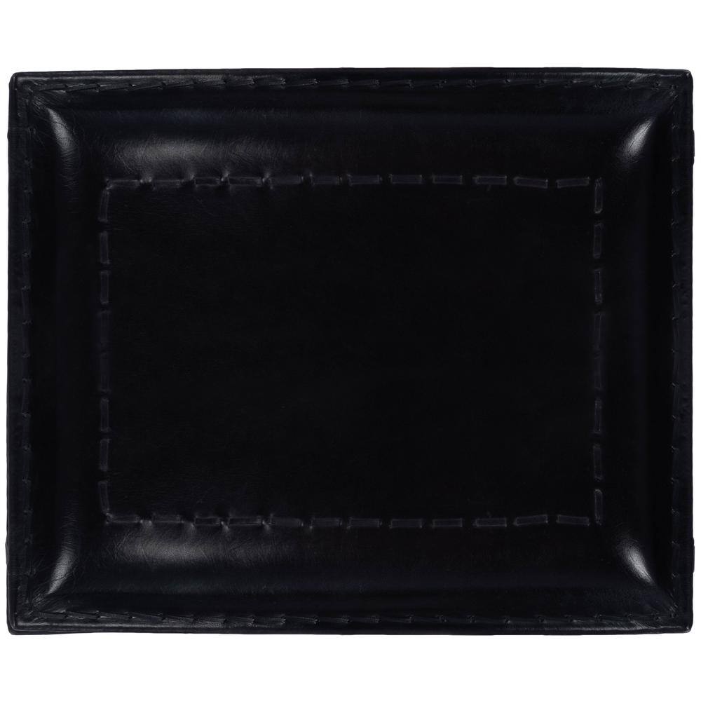 Left. Butler Specialty - Melton Leather 21.5"W Stool - Black.
