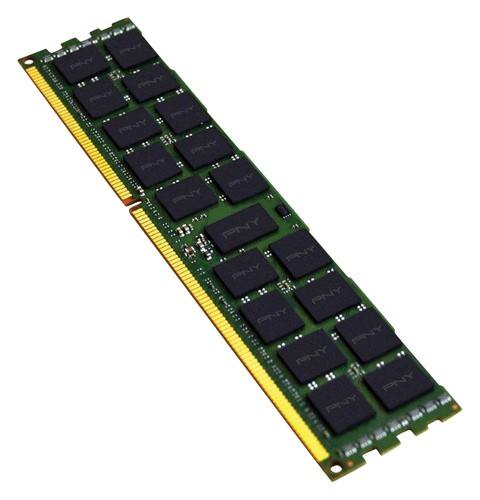 Front Standard. PNY - 8GB PC3-10666 DDR3 DIMM ECC Desktop Memory.