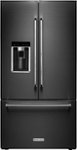 Front Zoom. KitchenAid - 23.8 Cu. Ft. French Door Counter-Depth Refrigerator - Black Stainless Steel.