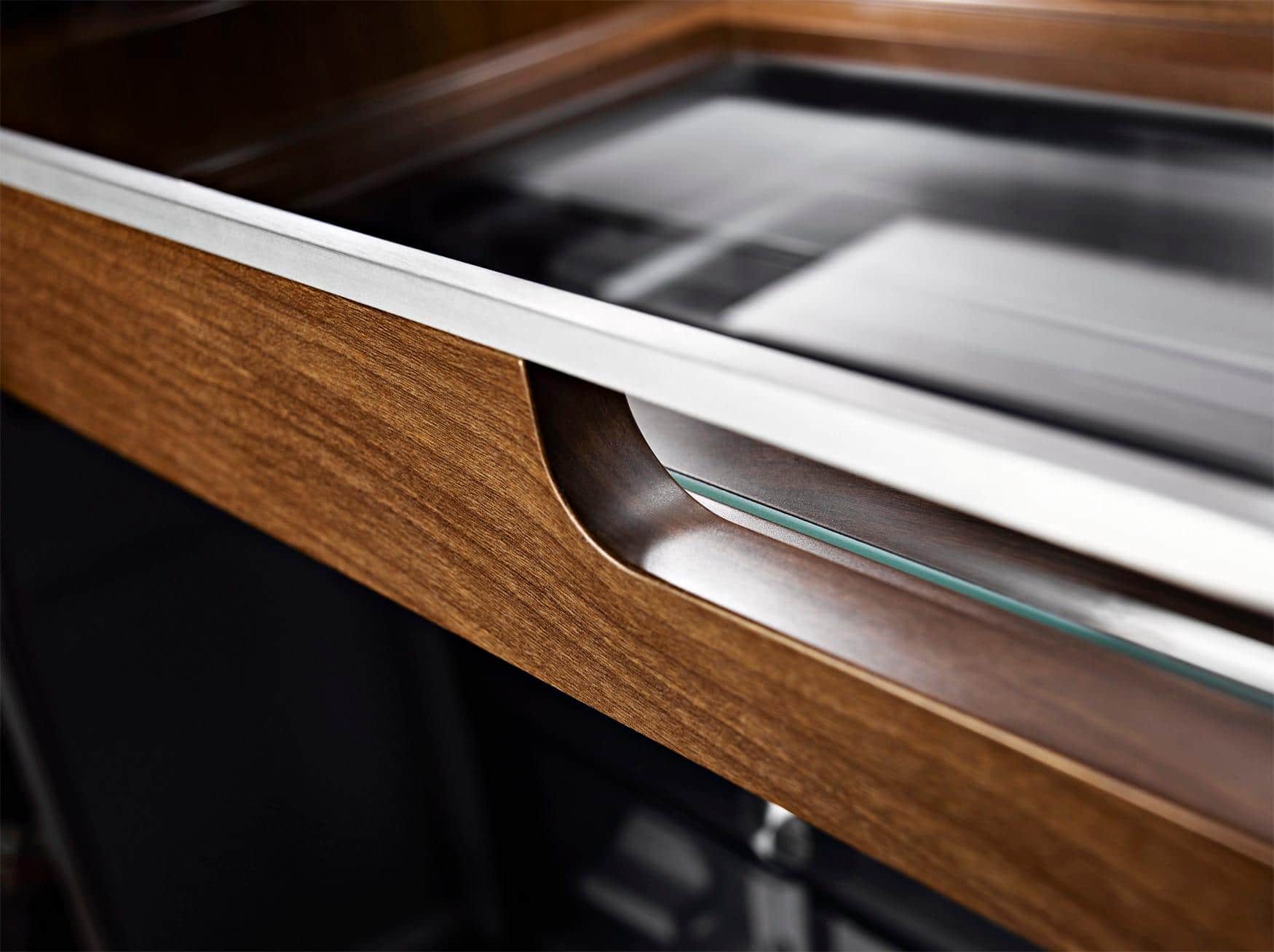 Alt View 15. KitchenAid - 23.8 Cu. Ft. French Door Counter-Depth Refrigerator - Black Stainless Steel with Printshield Finish.