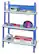 Angle Standard. Studio RTA - Student 3-Tier Bookcase - Blue/Spatter Gray.