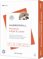 Front. Hammermill - Premium Multipurpose 8.5" x 11" 500-Count Paper - White.