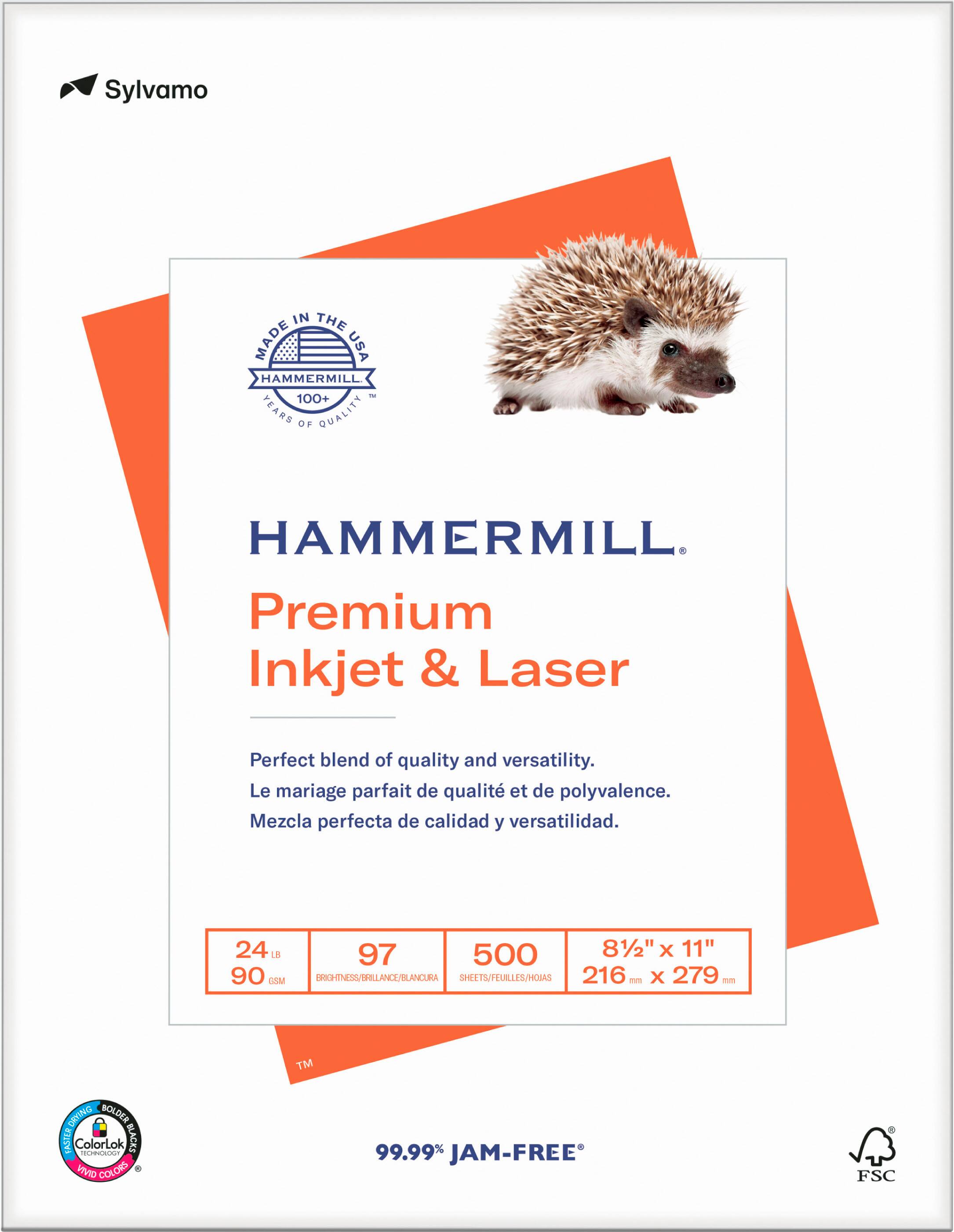 Alt View 12. Hammermill - Premium Multipurpose 8.5" x 11" 500-Count Paper - White.