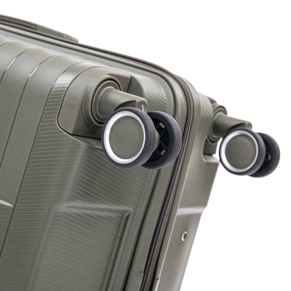 Alt View 1. Ropilly - Ropilly 4 Piece Luggage Set Hardside Spinner Luggage with Cosmetic Case Green - Green.