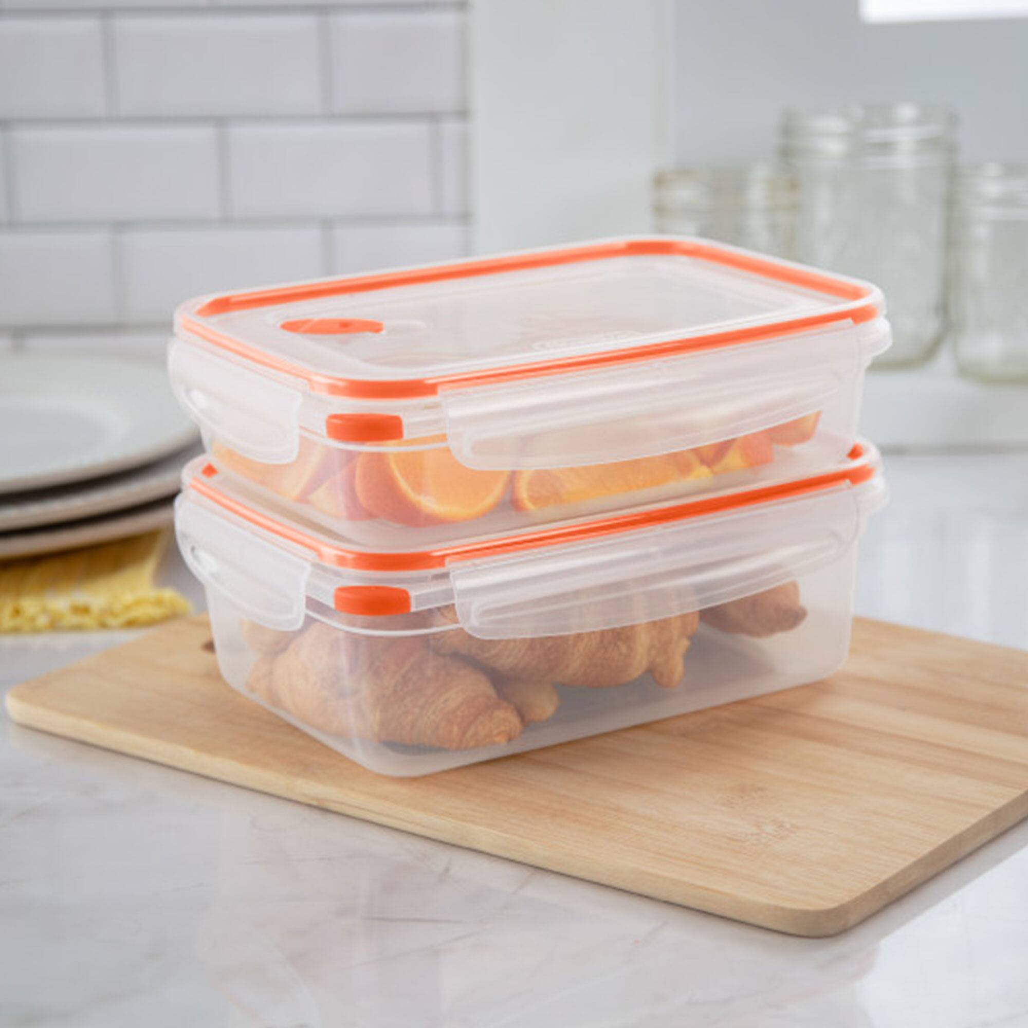 Alt View 3. Sterilite - Sterilite 03211106 Ultra-Seal 5.8 Cup Food Storage Container w/ Clear Lid (6 PK) - Clear.