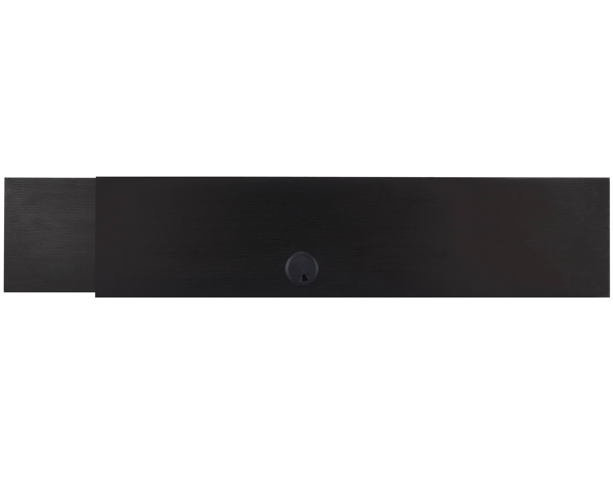 Back. AdirHome - Floating Wall Shelf - Black.