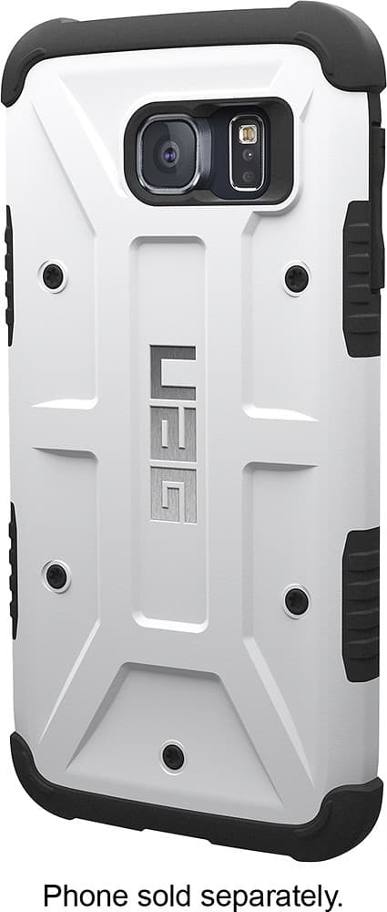 Front. Urban Armor Gear - Hard Shell Case for Samsung Galaxy S 6 Cell Phones - White.