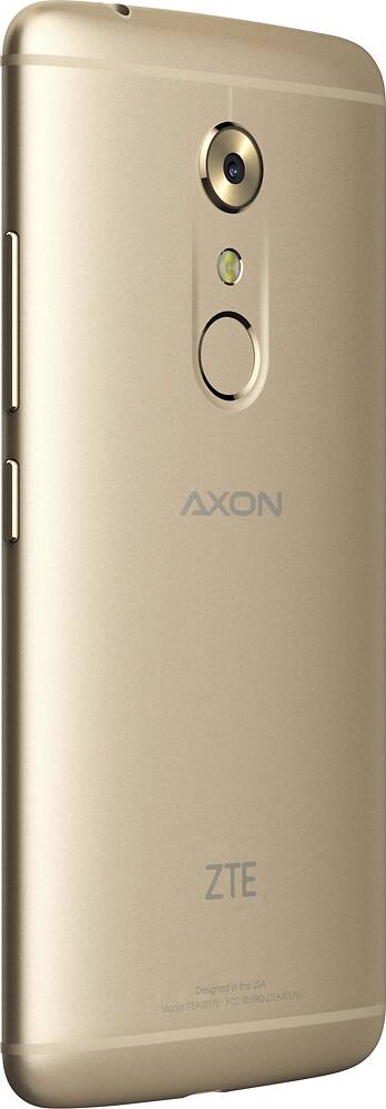 Alt View 12. ZTE - Axon 7 4G LTE with 64GB Memory Cell Phone (Unlocked) - Ion Gold.