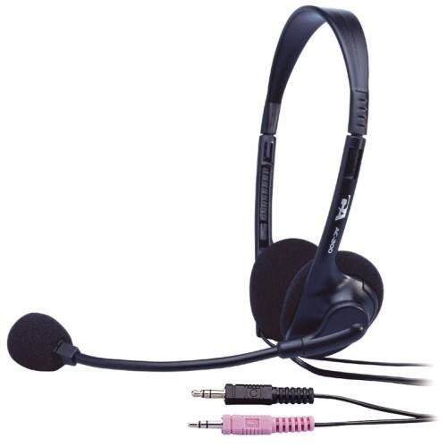 Front Standard. Cyber Acoustics - Stereo Headset.