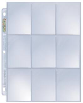 100 Ultra Pro Platinum 9-Pocket Sheets