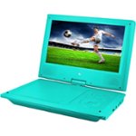 Front Zoom. Ematic - 9" Portable DVD Player - Teal.