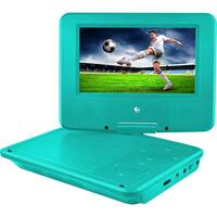 Ematic - 7" Portable DVD Player - Teal - Front_Zoom