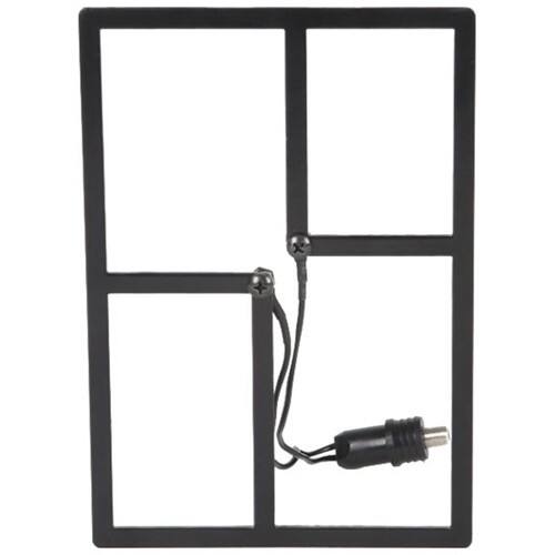 Front. HD Frequency - Indoor / Outdoor HDTV Antenna - Black.