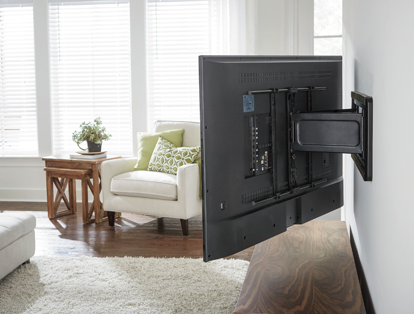 Sanus Premium Series Super Slim Full-Motion TV Wall Mount for Most TVs  40-84 up to 125 lbs Black BLF213-B1 - Best Buy