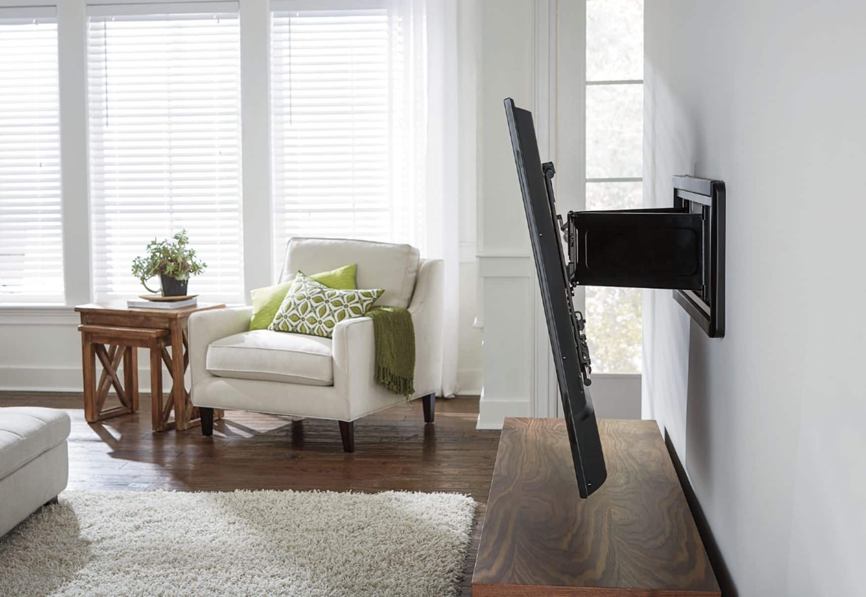 Alt View 17. Sanus - Premium Series Super Slim Full-Motion TV Wall Mount for Most TVs 40"-84" up to 125 lbs - Black.