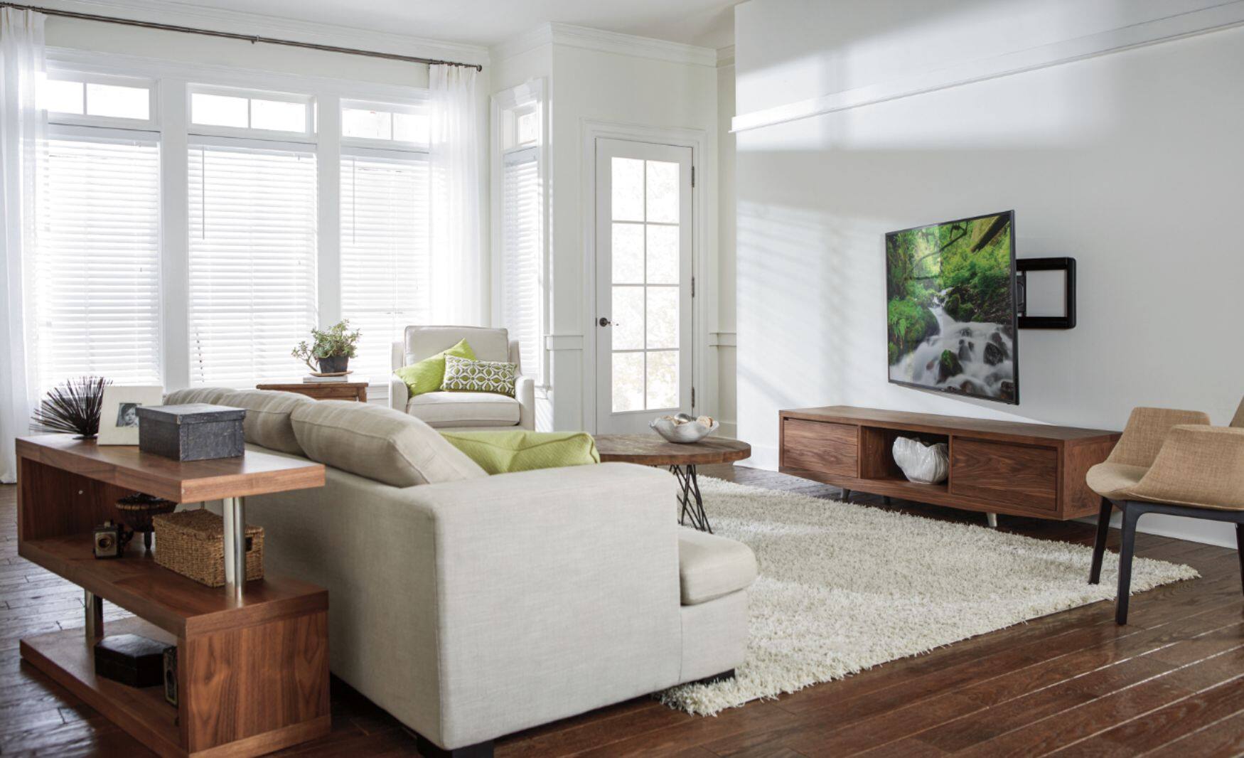 Alt View 18. Sanus - Premium Series Super Slim Full-Motion TV Wall Mount for Most TVs 40"-84" up to 125 lbs - Black.