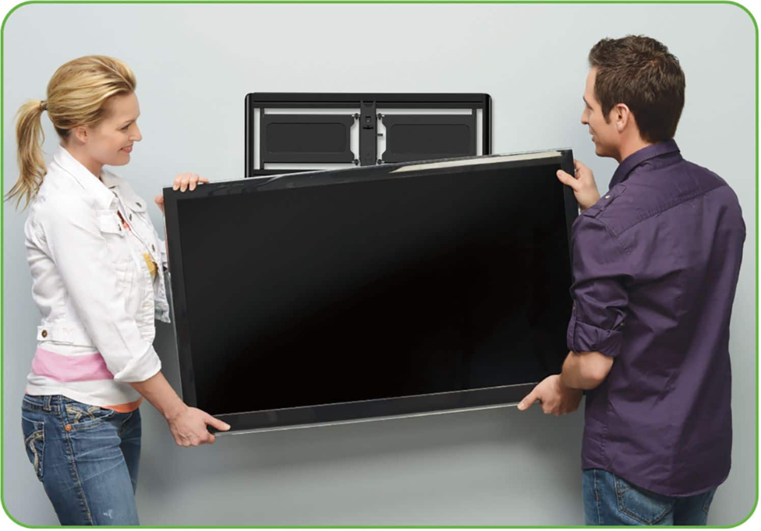 Alt View 19. Sanus - Premium Series Super Slim Full-Motion TV Wall Mount for Most TVs 40"-84" up to 125 lbs - Black.