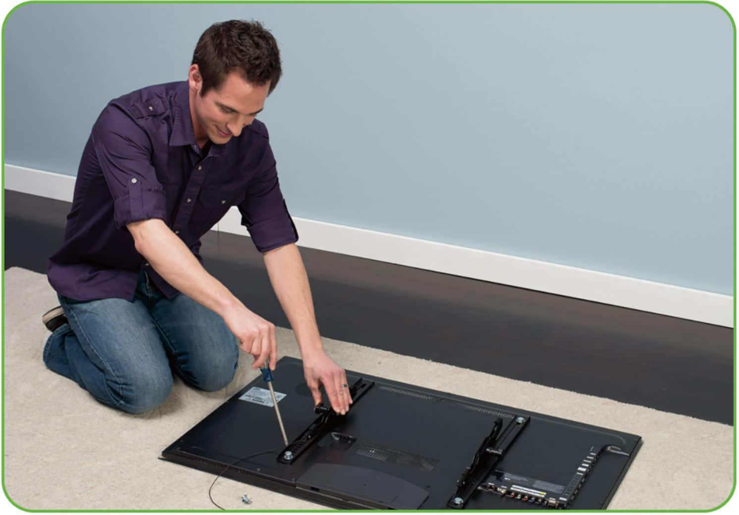 Alt View 21. Sanus - Premium Series Super Slim Full-Motion TV Wall Mount for Most TVs 40"-84" up to 125 lbs - Black.