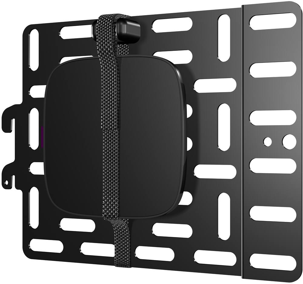 Left. Sanus - Streaming Media Panel for Most Small Devices up to 3 lbs- Compatible with Most TVs - Black.