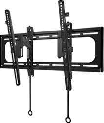 Sanus - Premium Series Advanced Tilt TV Wall Mount For Most TVs 42"-90" up to 150 lbs - Black - Front_Zoom