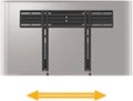 Alt View Zoom 1. SANUS Elite - Super Slim Fixed-Position TV Wall Mount for Most TVs 32"-80" up to 150lbs - Easy Cable Access - Lateral Shift - Black.