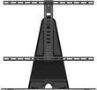 Sanus - Premium Swivel TV Base for Most 32" - 60" TVs - Black - Larger Front