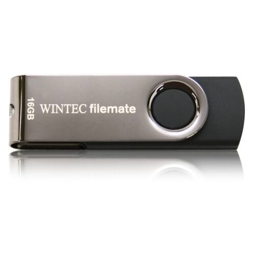 Front Standard. Wintec - FileMate Swivel 16 GB USB 2.0 Flash Drive.
